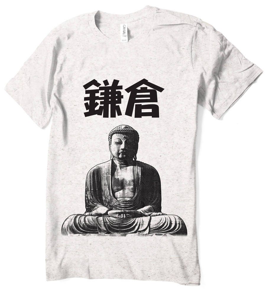 Kamakura TShirt Great Buddha Daibutsu Buddhism shirt Japan Etsy