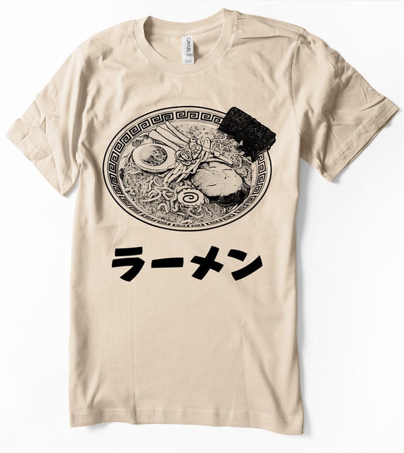 Ramen T-shirt Japanese Tshirt - Men Sizes - Hand Screenprinted - Etsy