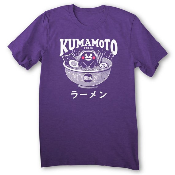 Kumamoto Ramen T-shirt Kumamon Shirt Ramen Noodles Shirt Kawaii