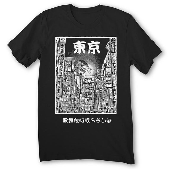 Japan T-shirt - Tokyo Shinjuku Kaiju Shirt Japanese Tee Kabukicho