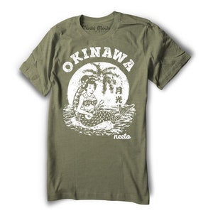 okinawa ukulele shirt siren japanese geisha