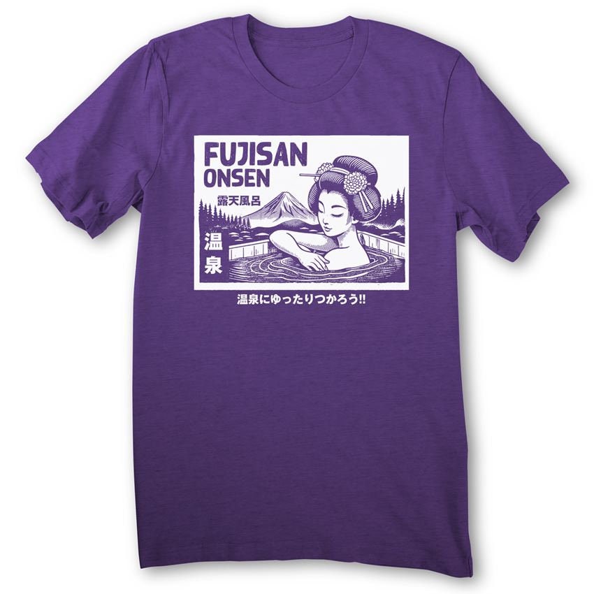 Fujisan Onsen T-shirt, Japan Mt Fuji Shirt ,hot Spring Shirt