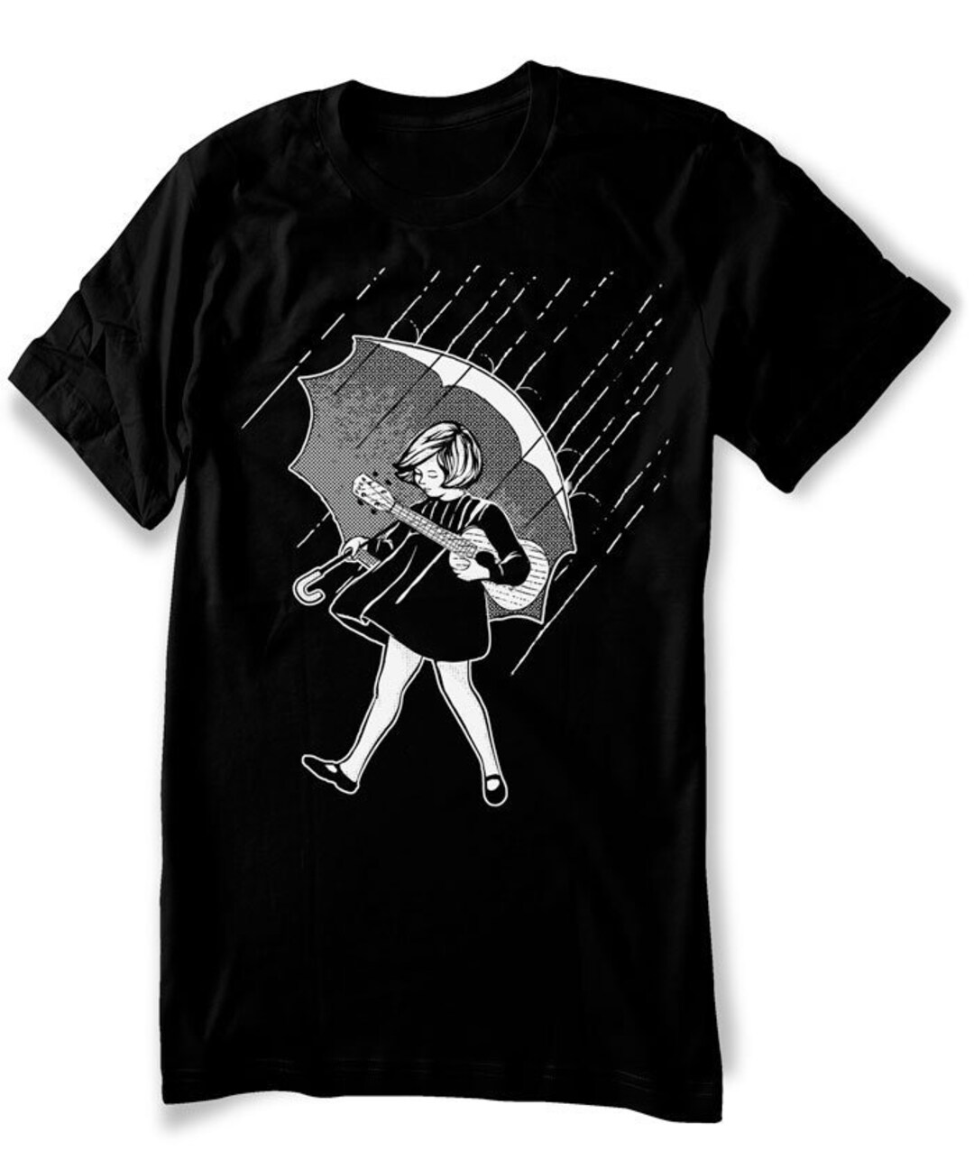Girl Playing Ukulele Shirt Guitar Music Tshirt Men Sizes Etsy