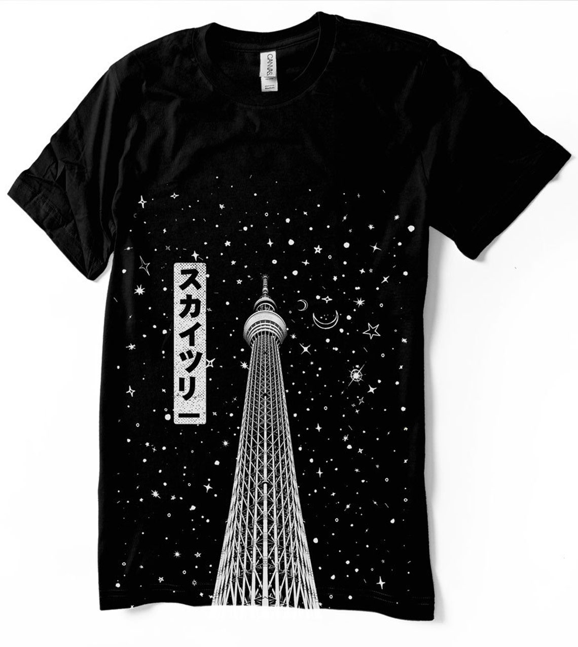 Japanese Shirt Tokyo Skytree Tshirt Japan Shirt Kanji Etsy