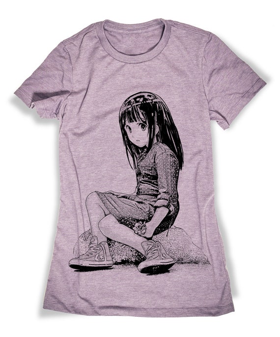 Anime T Shirt Manga Fille Chemise Otaku Japonais Kawaii Tee Hommes Femmes Tailles Sérigraphié