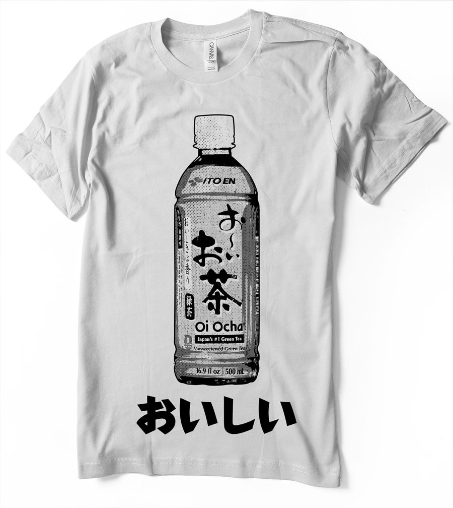 Oi Ocha T-shirt - Japanese Green Tea Tee Shirt Ito En Screentones