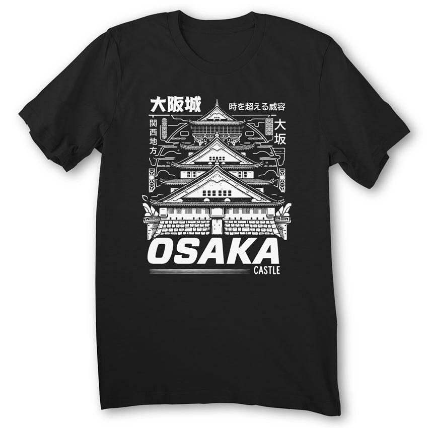Osaka Castle T-shirt Kansai Japan Shirt Japanese Castle Omiyage