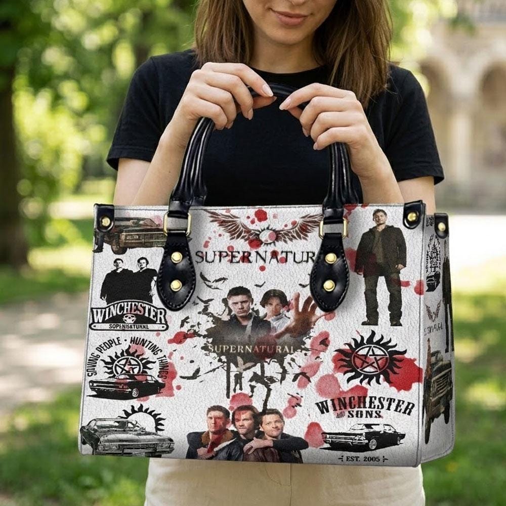 Discover Personalized Supernatural Leather Shoulder Bag for Women Crossbody Vintage Bag