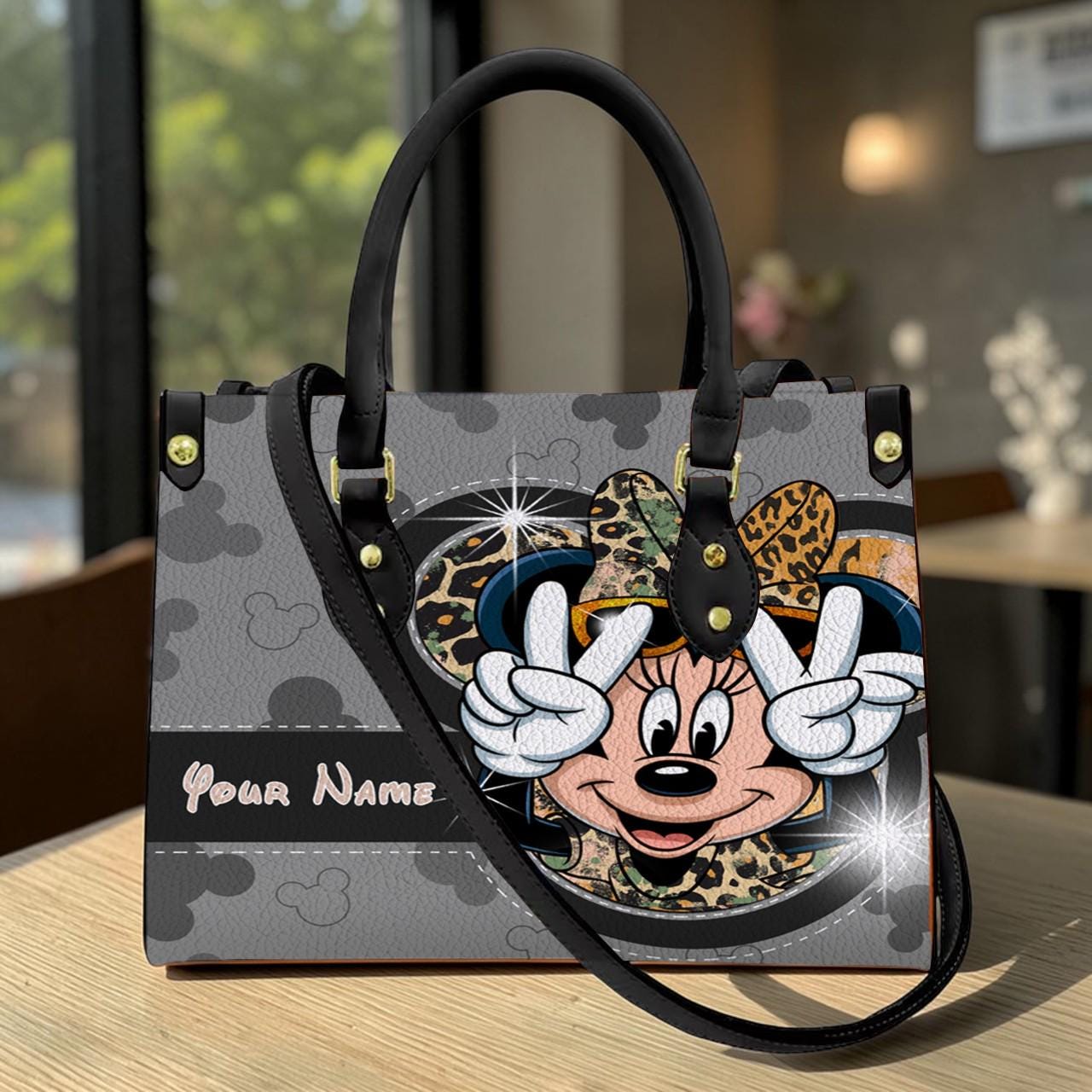Discover Personalized Minnie Mouse Leather Handbag, Lover's Handbag, Custom Bag
