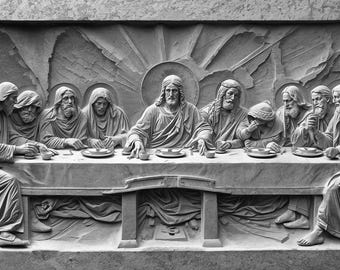 Religious 3D Illusion Laser Engrave Files: Jesus, Cross (Digital PNG)