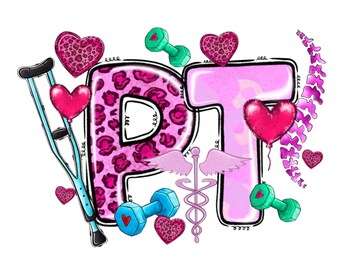 Medical Valentine PNG Bundle of 12, Nurse Valentine, Physical Therapy, ect. Life, Retro Heart, Digital Download for Shirts & Tumblers