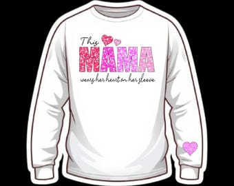 12- Mama Valentine PNG Bundle, Leopard Print Grandma Heart Designs, Retro Pink Valentine for Shirts, Mimi Nana Gigi Grammy, Digital Download