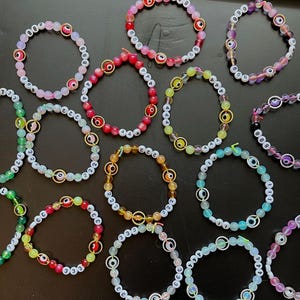 Angel Number Kandi Beaded Bracelet image 3