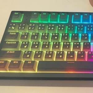 Individuelles Tastenkappenset, Beschriftung nach, Hintergrundbeleuchtung, Koreanisch, Französisch, Spanisch, Deutsch, Arabisch, Russisch