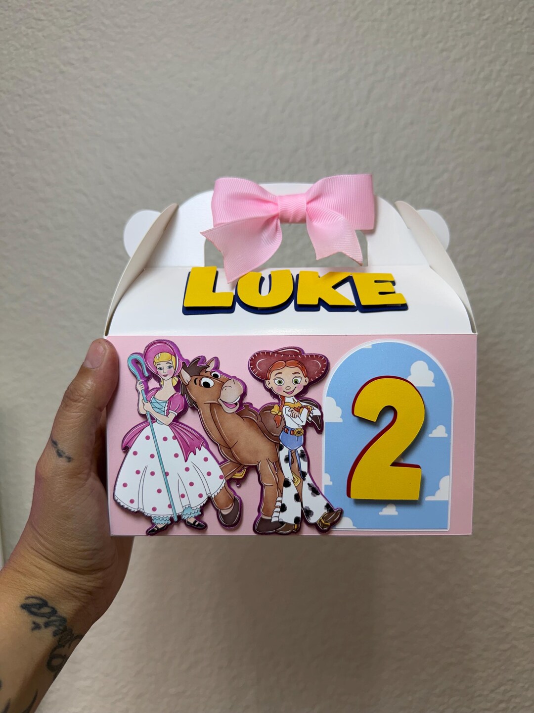Pink Rodeo Theme Gable Box Gable Boxes - Toy Story, Jessie, Cowgirl Birthday Gable Box Favor ...