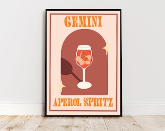 Gemini Zodiac Printable Wall Art | Astrology Print | Instant Download