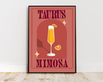 Taurus Zodiac Printable Wall Art | Astrology Print | Instant Download