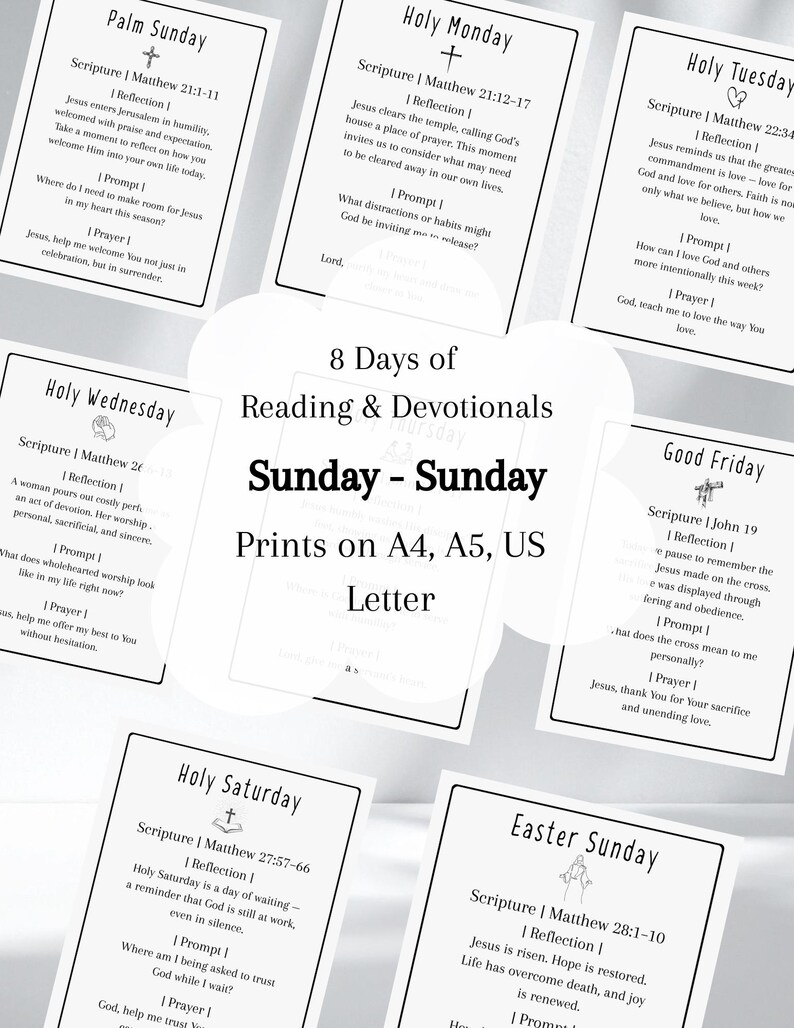 Holy Week Devotional | Easter Week | Bible Study Reading Plan ...