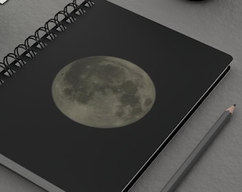 Diário de Doença Crônica, Caderno Espiral das Fases da Lua, Diário de Reflexão sobre os Sintomas de Doença Crônica