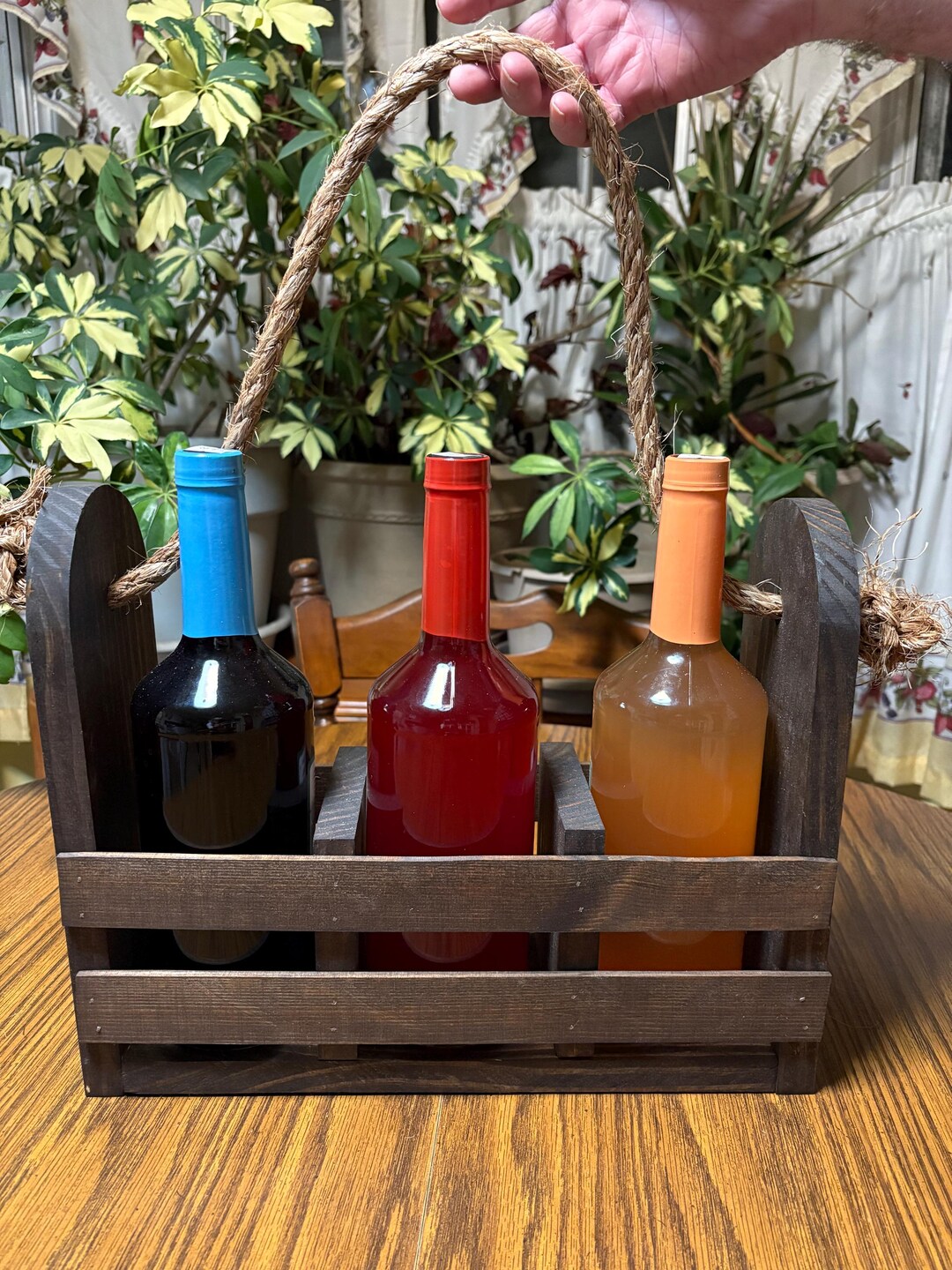 Rustic Decorative Beverage Carrier - Etsy