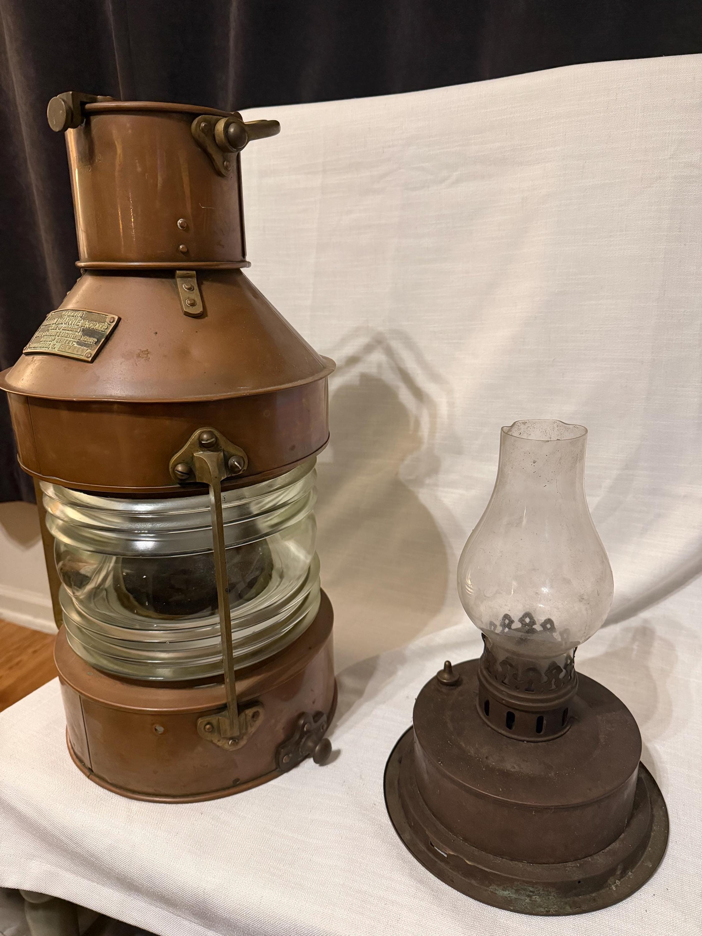 Large Copper Ship Lantern by William Harvie & Co Pattern 372 W