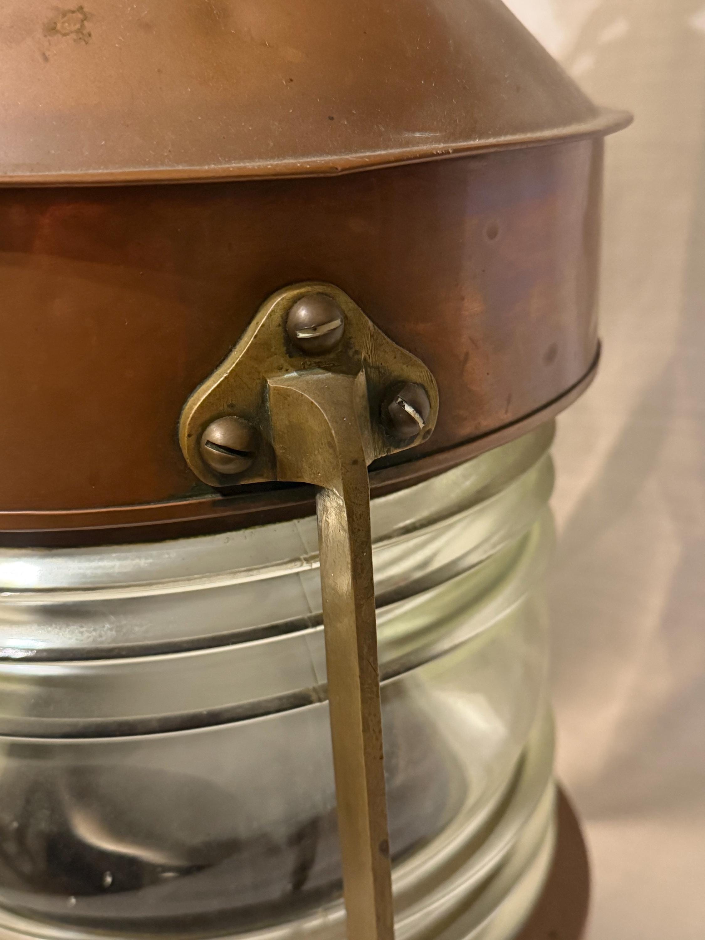 Large Copper Ship Lantern by William Harvie & Co Pattern 372 W