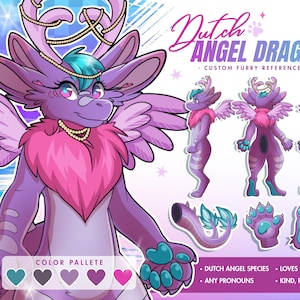 Hoja de referencia Furry personalizada: Hoja de referencia Fursona, Comisión de arte OC, Hoja de personaje, Hoja de referencia Anthro, Adopción Furry, Comisión Fursona