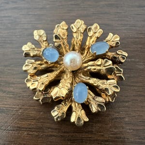 Broche Vintage Plaqué AMERIKANER Avec Améthyste - Style Argenté, Occasion élégante