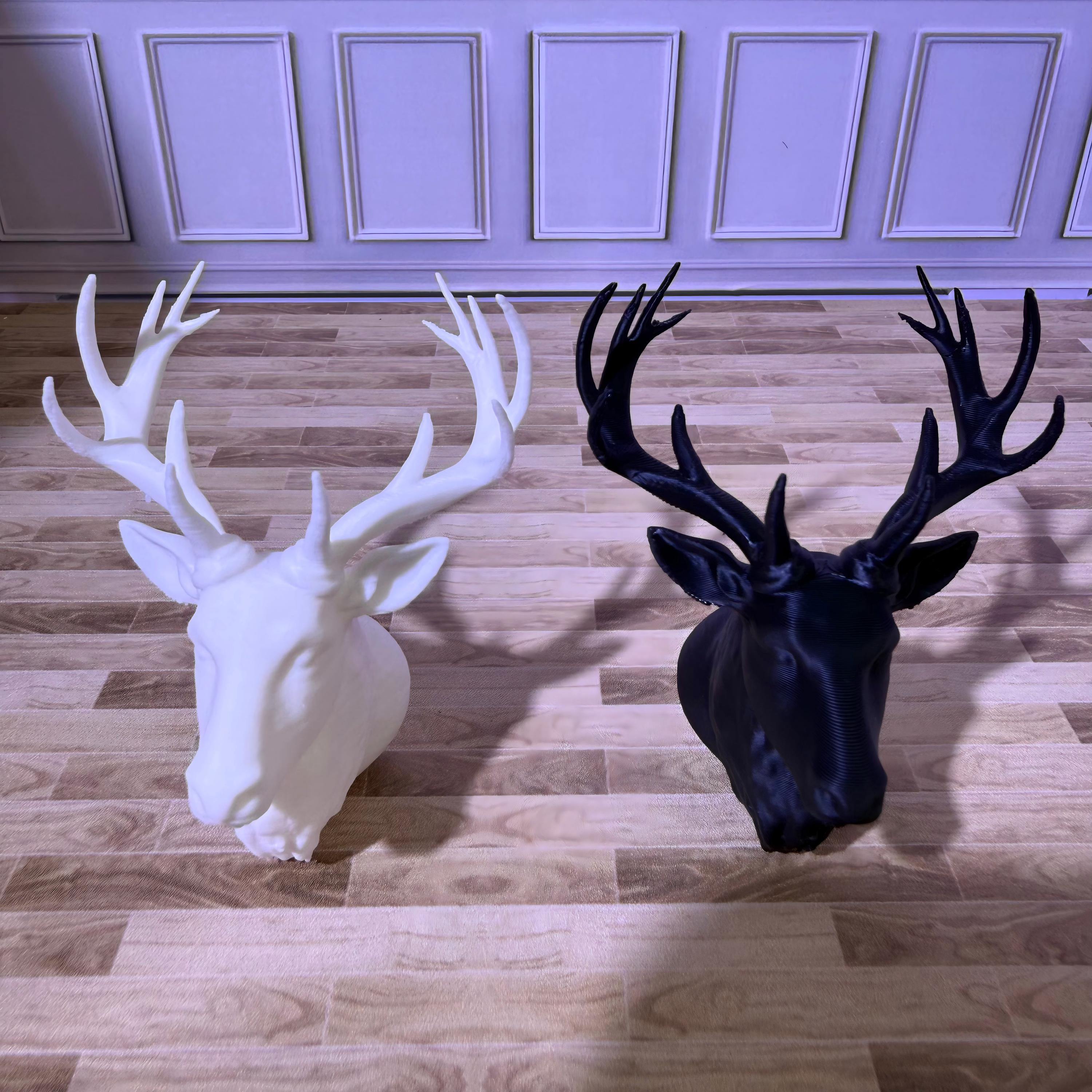 1:12 Scale Dollhouse Miniature Deer Head Wall Decor, 3D Printed