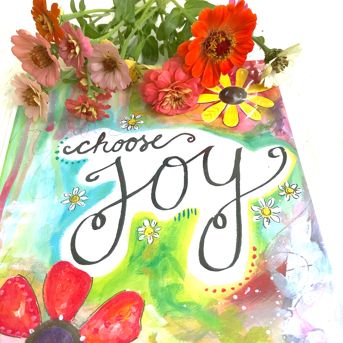 Choose Joy Art / Inspirational Art Print 8.5x11 Inch / | Etsy