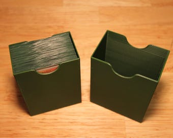 Minimalist TCG Deck Box - 60 or 100 Count - Single‑Sleeved - Slim Protective Shell