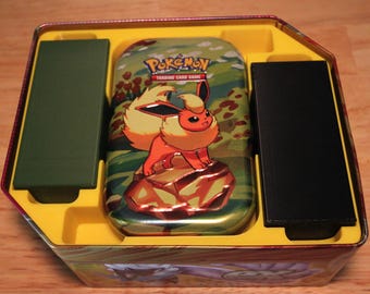 Pokémon Tin Insert | TCG Deck Organizer | Holds 3x 60-Card Single-Sleeved Decks + 1 Mini-Tin