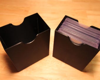Toploader Storage Box | Holds 25 Card Top Loaders/Hard Sleeves | Trading Card Protector Case