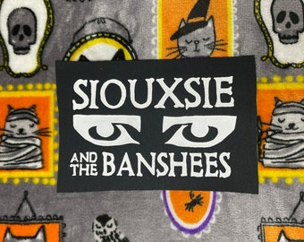 Siouxsie and the Banshees black sew on patch