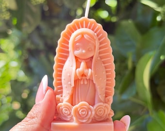 Sojawaskaars Virgen de Guadalupe – Devotiecadeau, doopgunst