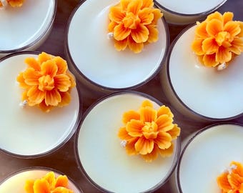 Velas aromáticas Cempasúchil – Velas de Altar del Día de Muertos (Juego de 6)