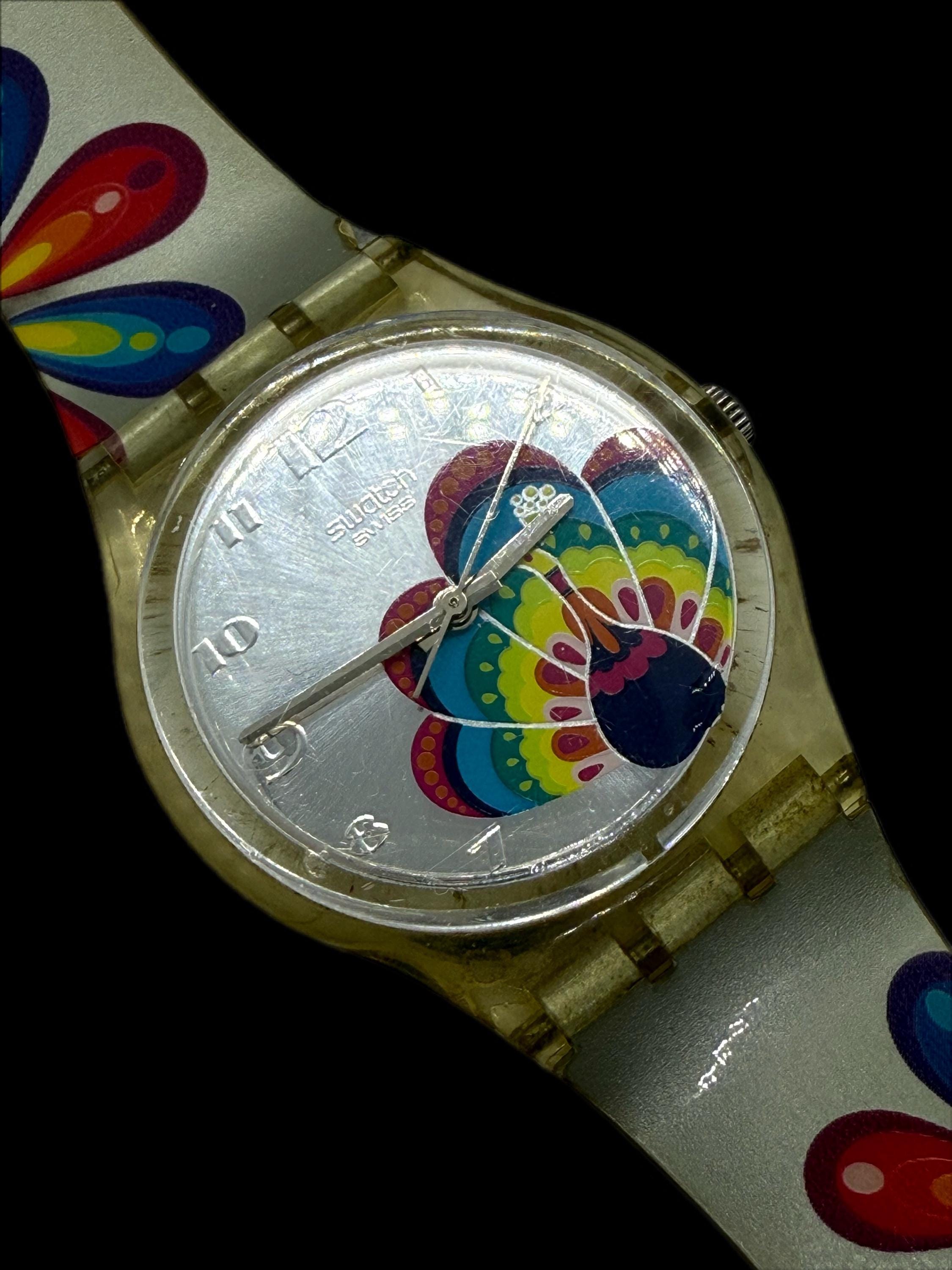 Vintage 2005 Swatch Watch: Magical Parade Floral Design 