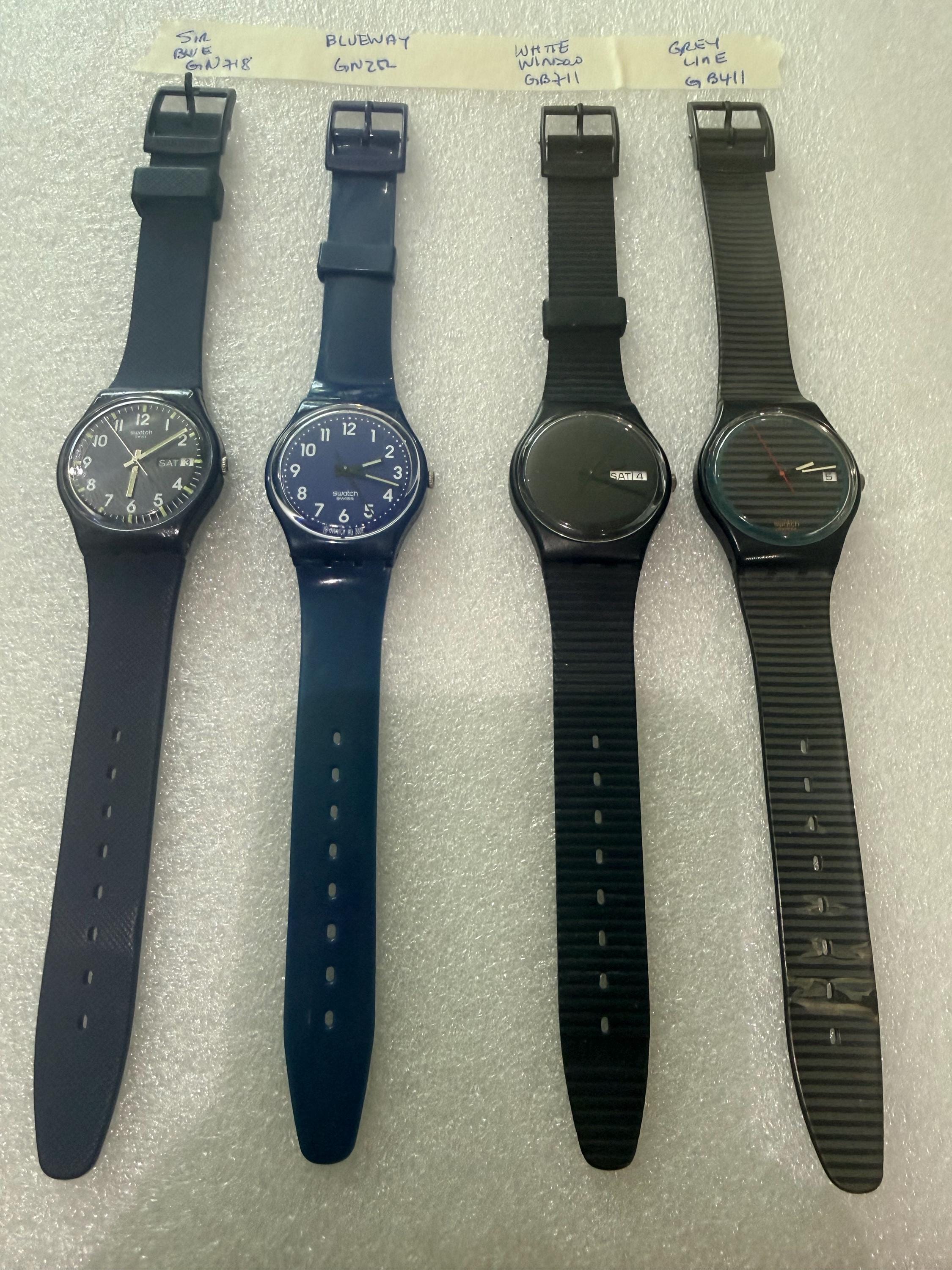 Blue Swatch Watch - Etsy