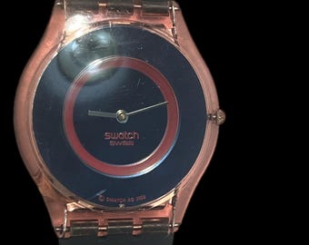 Vintage Swatch Skin Watch: MILLE LINIE SFK140, Blue Stripe  display picture 1