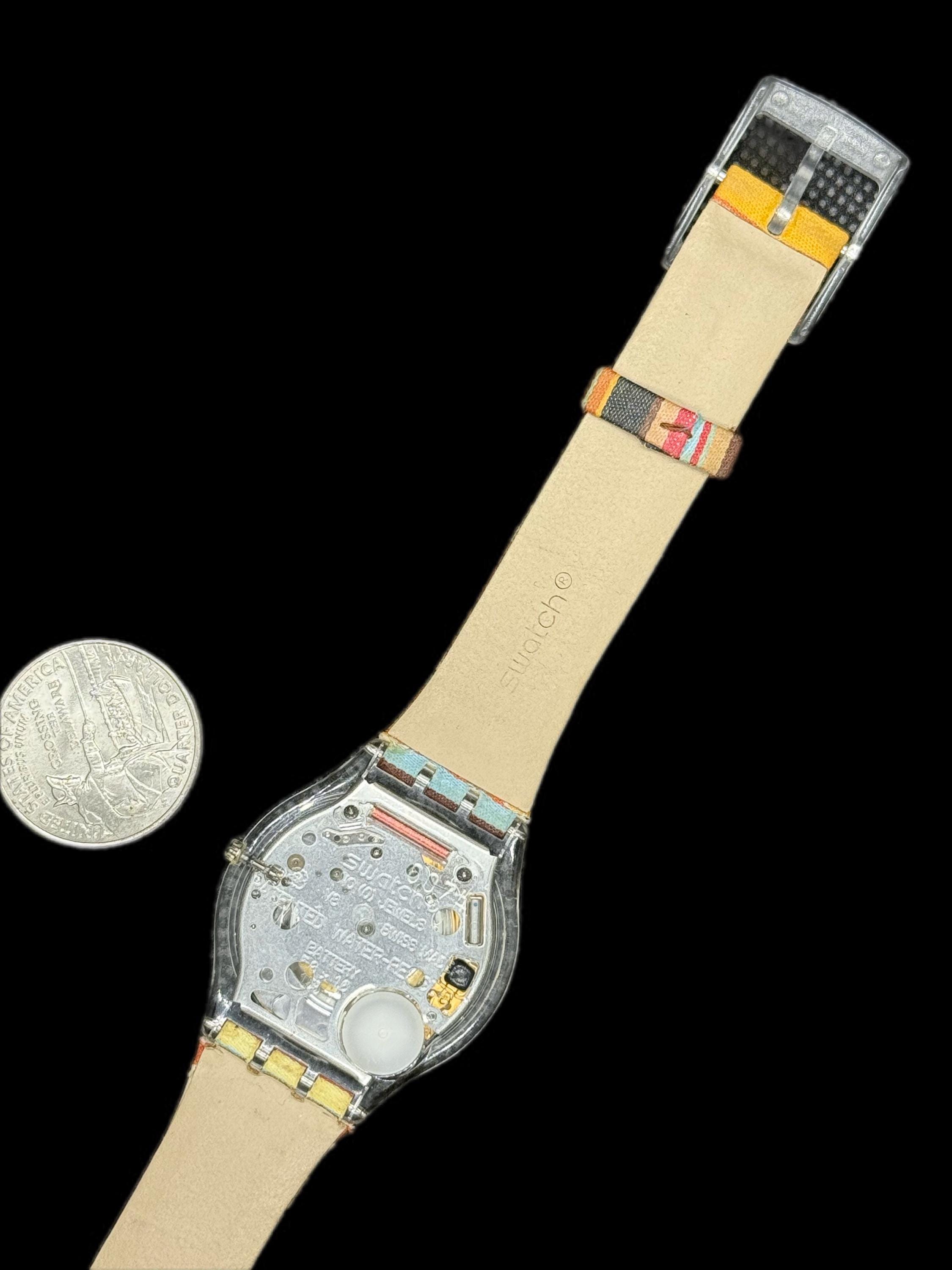 Swatch Watch - SFK140 - MILLE LINIE Vintage Swatch Skin Watch Mille Linie SFK 140 main image 2