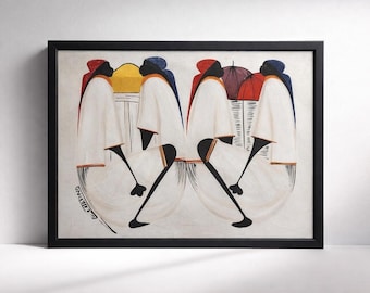 Original VTG 1980er Jahre signiert Bertrand Haitianisches afrikanisches Öl auf Leinwand-Gemälde