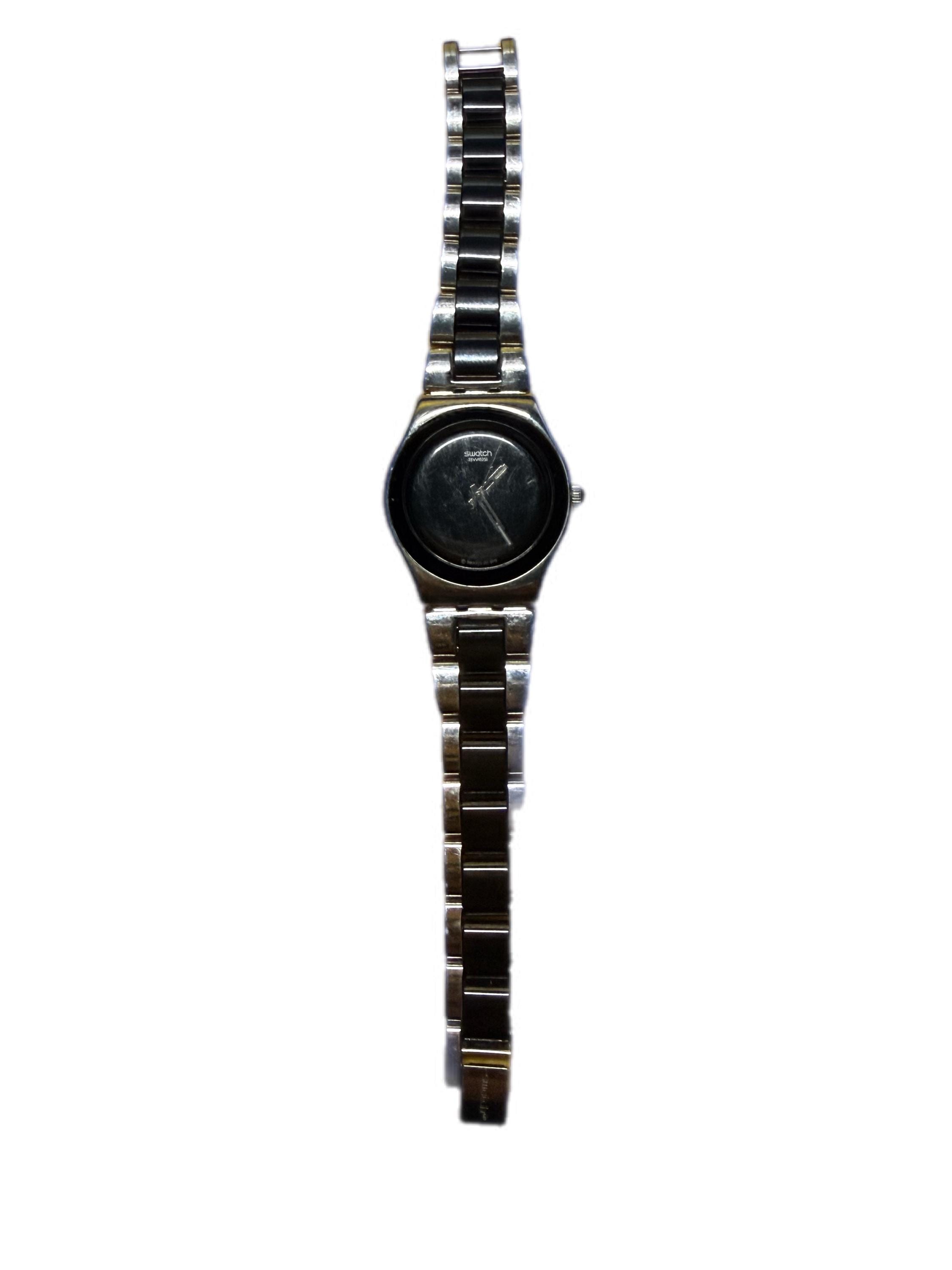 Swatch Watch - YLS168G - TRESOR NOIR Vintage Swatch Watch: TRESOR NOIR YLS168GC, Black Onyx-like  main image 3