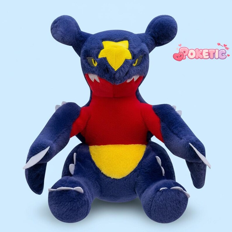 Garchomp Plush Toy | Soft Pokemon Plushie - Etsy Canada