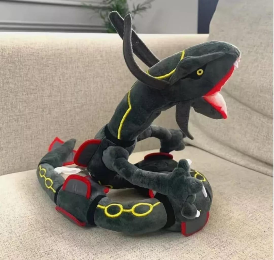 Shiny Rayquaza Pokemon Plush Toy | 30 Inch Poseable Soft Stuffed Animal ...