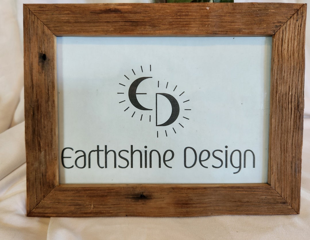 Rustic Picture Frame Reclaimed Wood Frame Boho Farmhouse Decor Barnwood ...