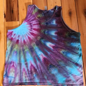 2x Unisex Tank Top Tie Dye Tank top