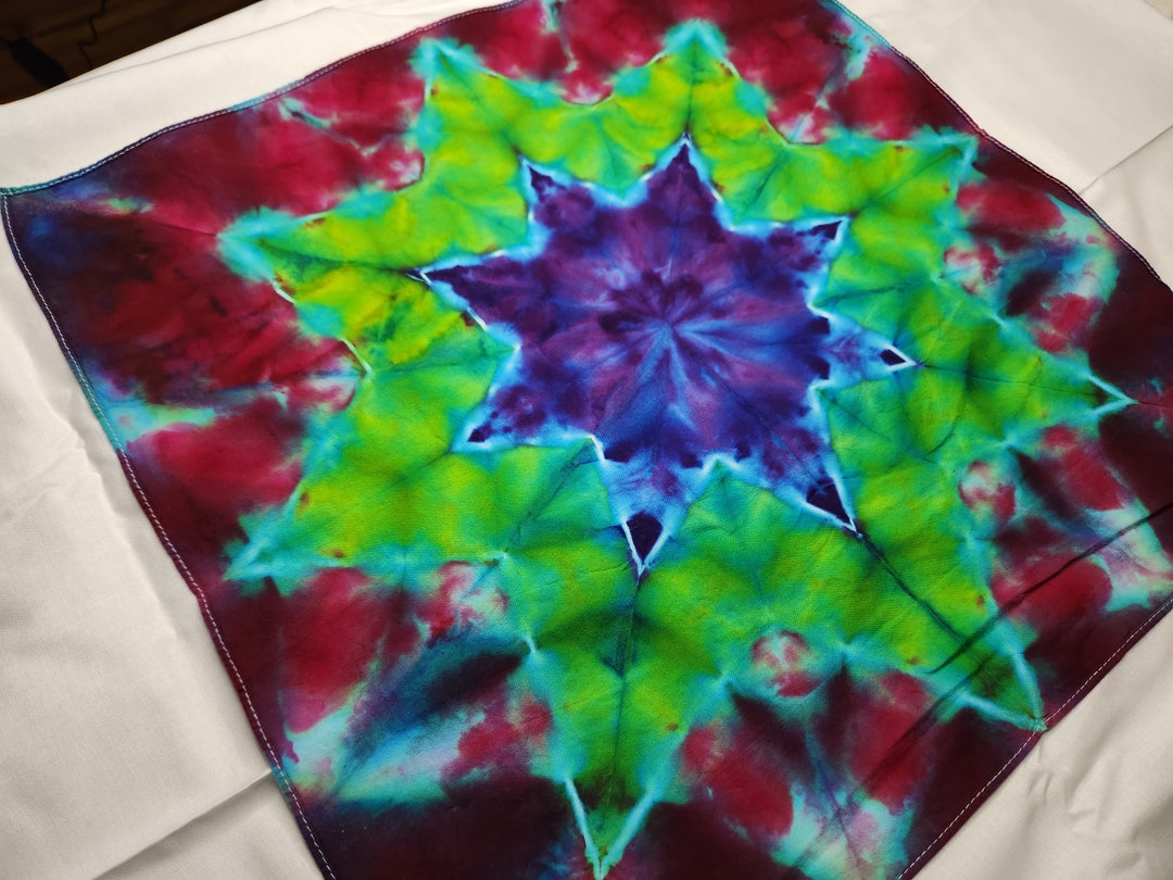pastel tie dye bandana