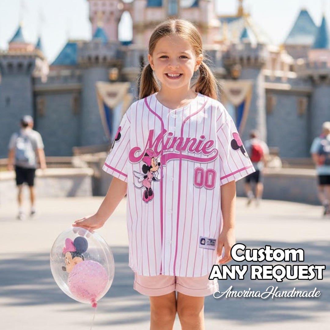 Minnie Baseball Personalized Minnie Baseball Jersey , Kid Youth Adult Jersey - Etsy