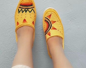 Hand made cotton shoes