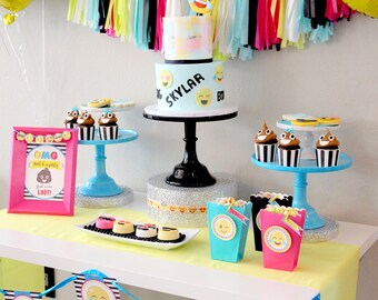 Emoji Party Printables, Emoji invite, Emoji Party Printables, Emoji Printables, Digital Emoji Invitation